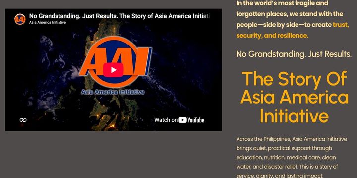The Asia America Initiative website