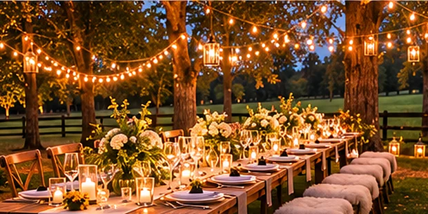 Concept rendering: dinner among the trees